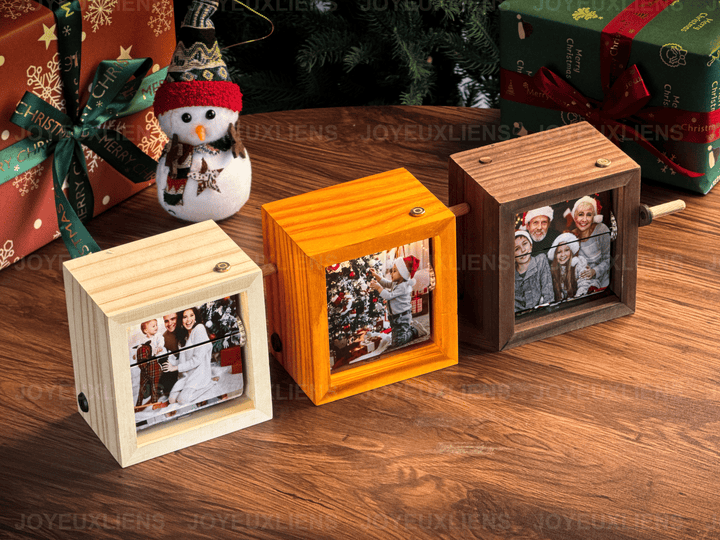 Boîte à Flipbook à Manivelle pour la Famille – Cadeau Unique et Émotionnel2025