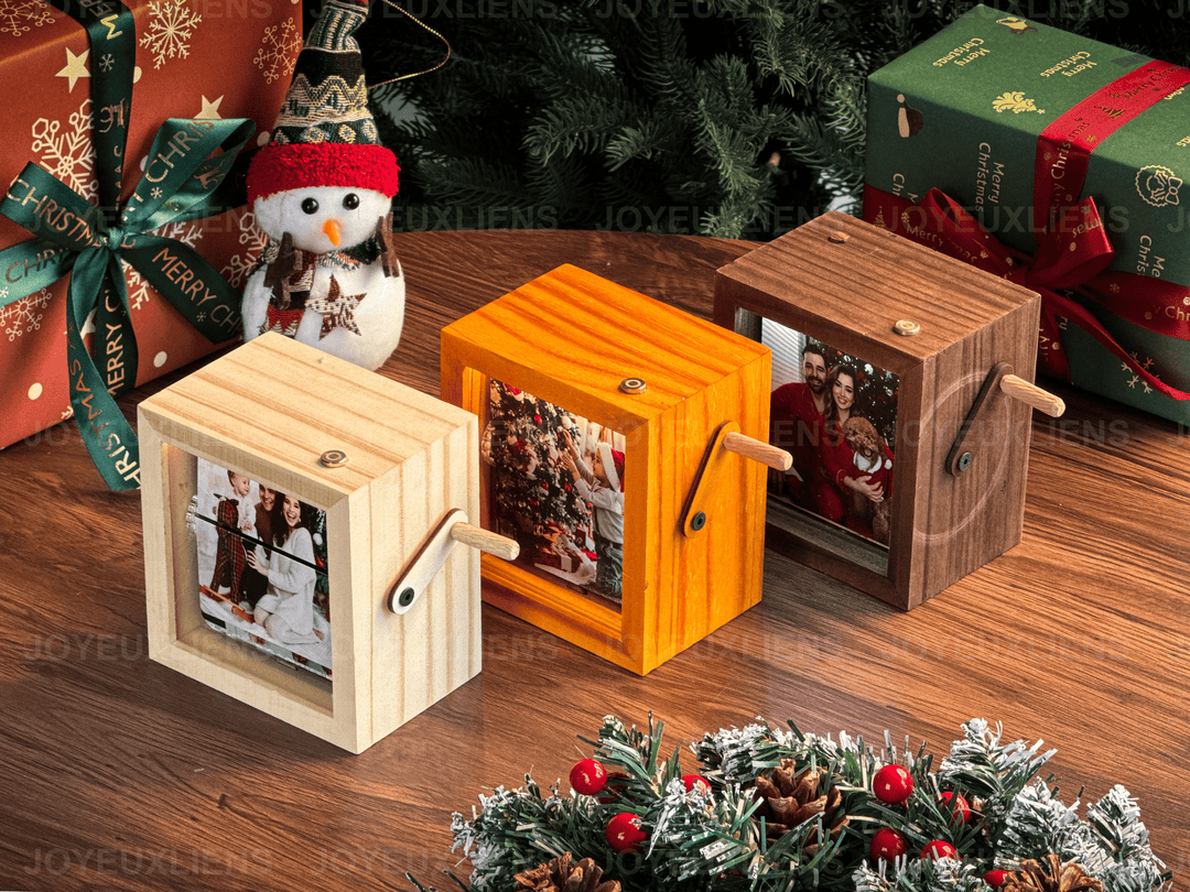 Boîte à Flipbook à Manivelle pour la Famille – Cadeau Unique et Émotionnel2025