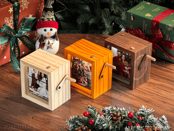 Boîte à Flipbook à Manivelle pour la Famille – Cadeau Unique et Émotionnel2025