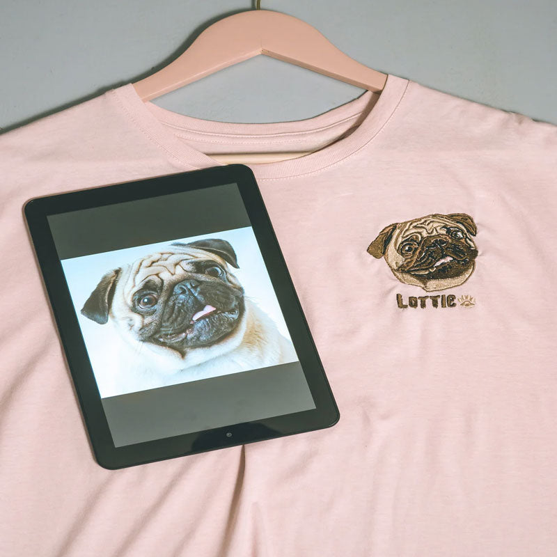 Sweatshirt-shirt brodé personnalisé pour  des animaux de compagnie