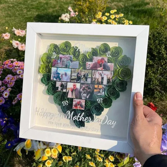 Boîte à fleurs photo personnalisée pour la fête des mères