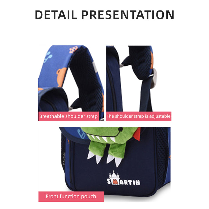 Cartable Sac à Dos Dinosaure pour Enfant 1 Prénom Personnalisé Sac maternelle