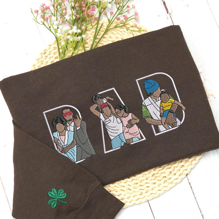Sweat-shirt/sweat à capuche brodé avec photo personnalisée, cadeau pour maman/famille