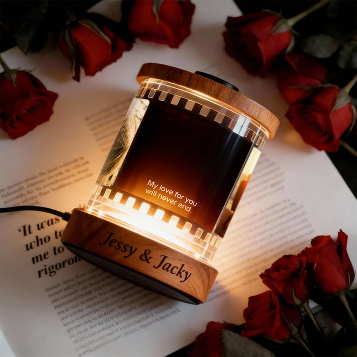 Veilleuse photo personnalisée avec texte, veilleuse musicale avec gravure