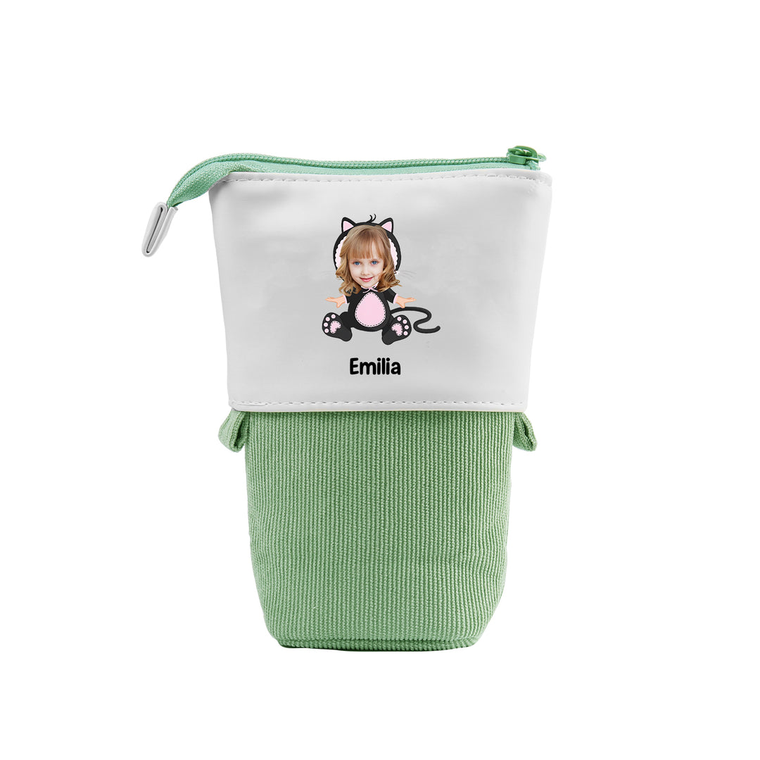 Trousse Personnalisée avec Photo Enfant, Animaux et Couleurs au choix | Cadeaux Rentrée Scolaire |