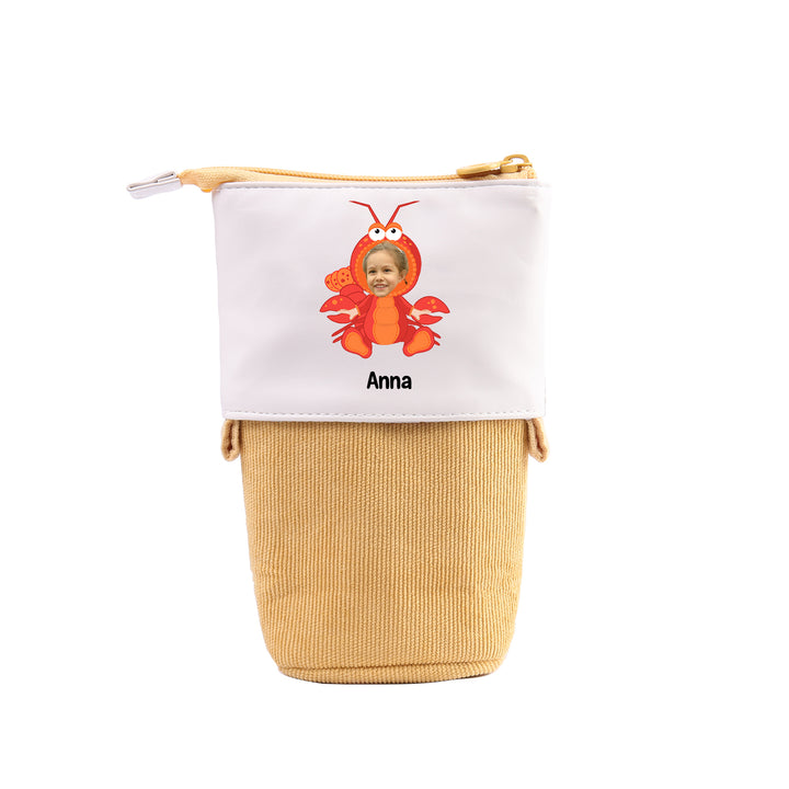 Trousse Personnalisée avec Photo Enfant, Animaux et Couleurs au choix | Cadeaux Rentrée Scolaire |