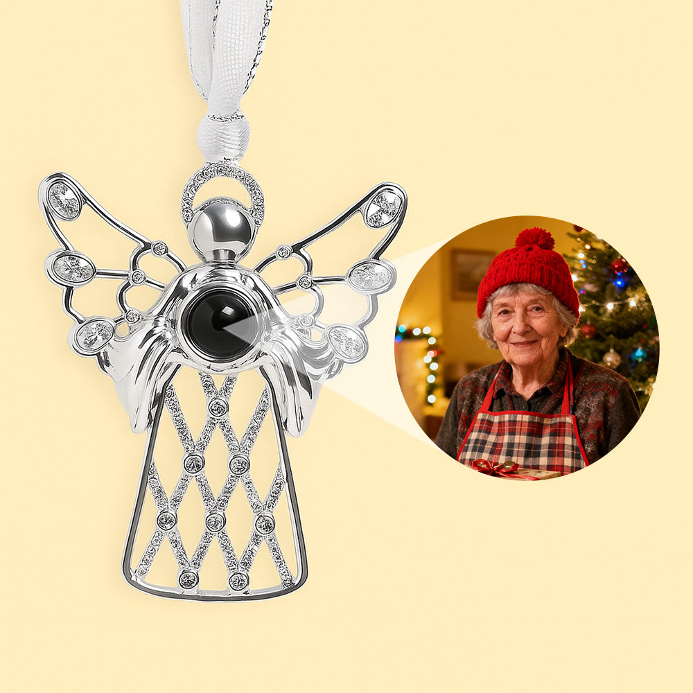 Ornement photo personnalisé Patte- Décorations de projection personnalisées - Cadeaux de Noël