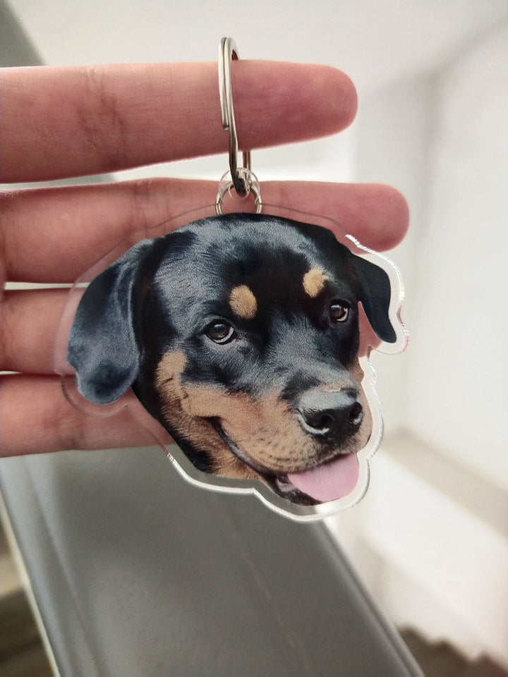 Porte-clés personnalisé chien chat🐶🐱 - Photo acrylique