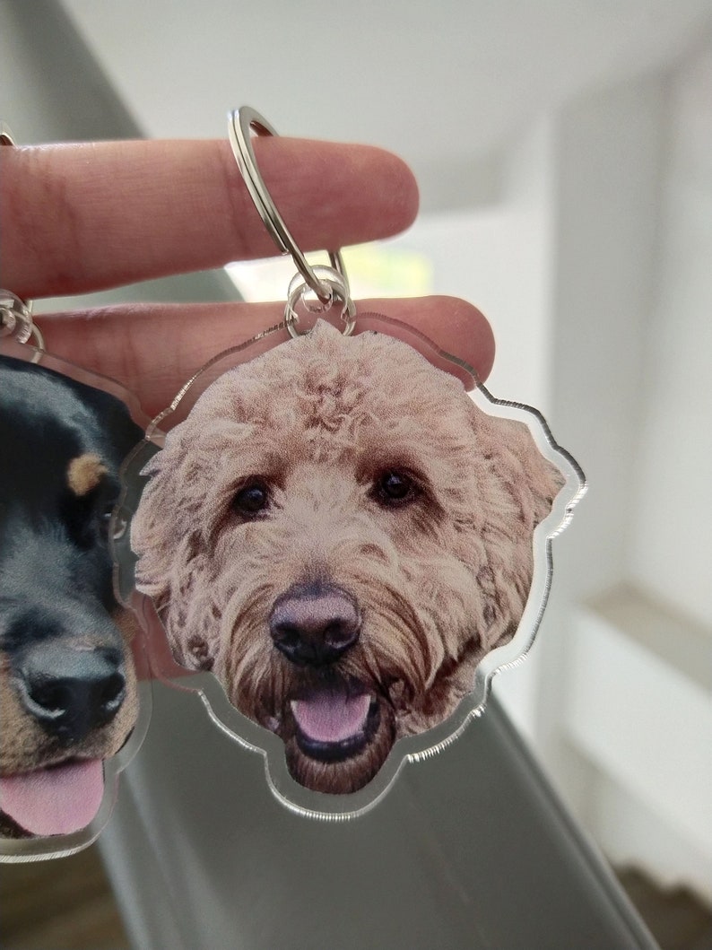 Porte-clés personnalisé chien chat🐶🐱 - Photo acrylique