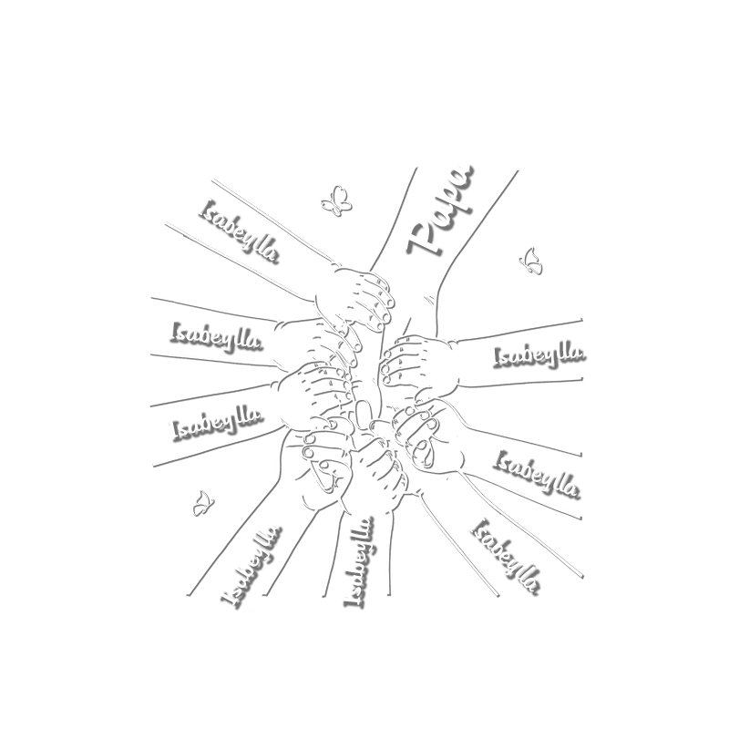 Toutes les familles heureuses se ressemblent - Boîte d'ombrage personnalisée avec fleurs