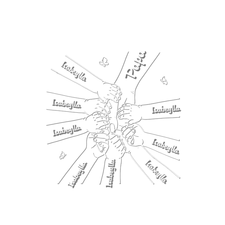 Toutes les familles heureuses se ressemblent - Boîte d'ombrage personnalisée avec fleurs