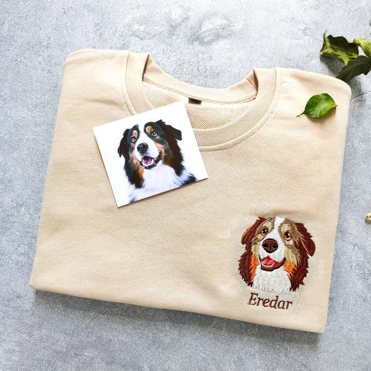 Sweatshirt brodé personnalisé pour - amoureux des animaux de compagnie