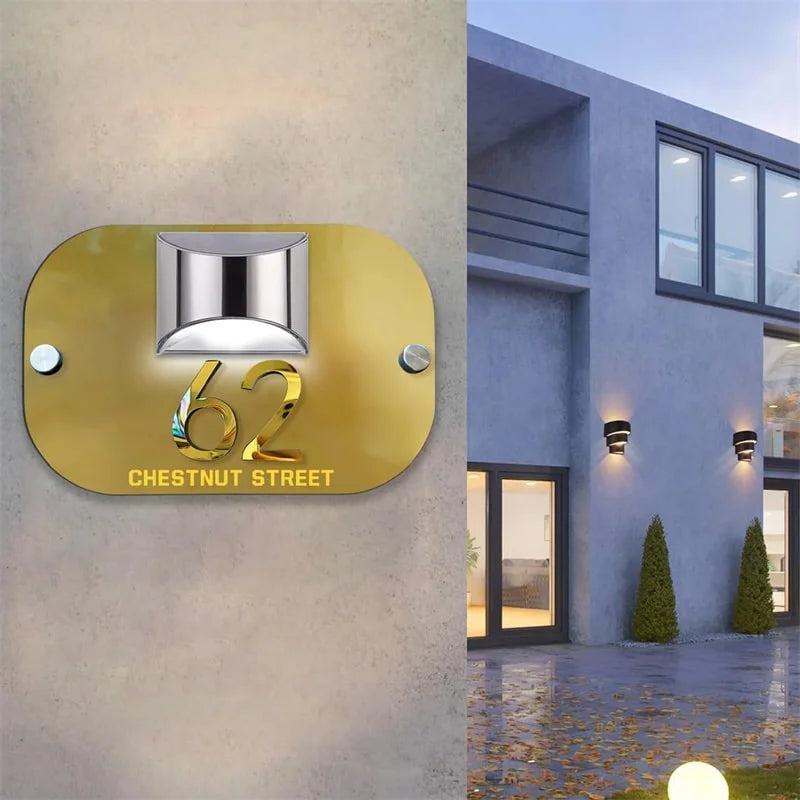 Vente Flash🔥 Panneau Solaire Numéro Maison 3D Personnalisé