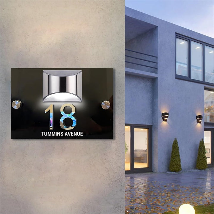 Vente Flash🔥 Panneau Solaire Numéro Maison 3D Personnalisé