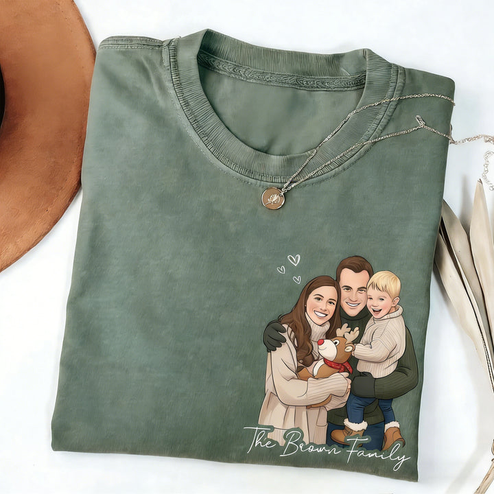 Sweat à capuche avec transfert thermique portrait, cadeau idéal pour les couples, la famille et les amis.