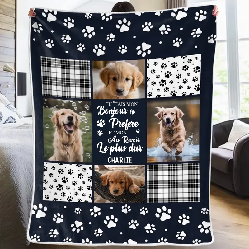 Cadeaux de condoléances personnalisés pour animaux de compagnie - Tu étais mon bonjour préféré et mon au revoir le plus dur
