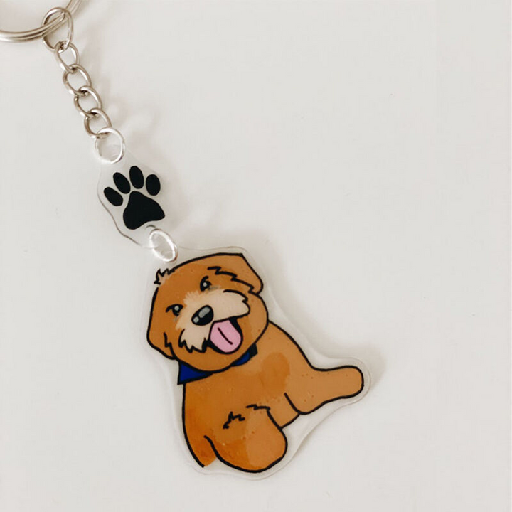 Personnalisé de porte-clés photo pour animaux de compagnie