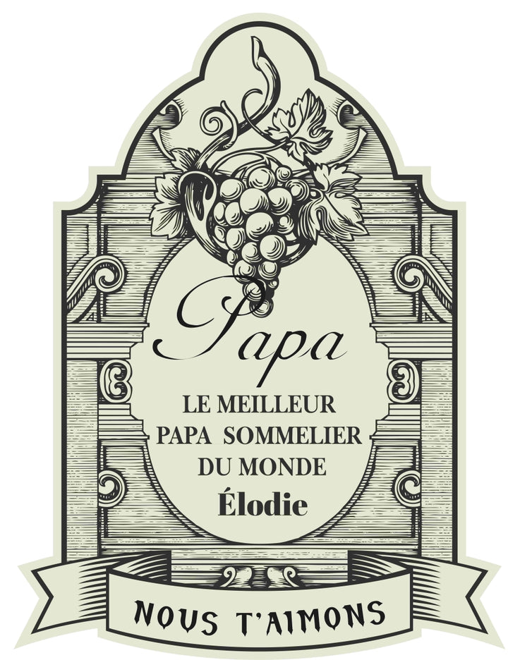 Coffret d'ustensiles de service à vin personnalisés - Le meilleur cadeau de fête des pères pour les amateurs de vin