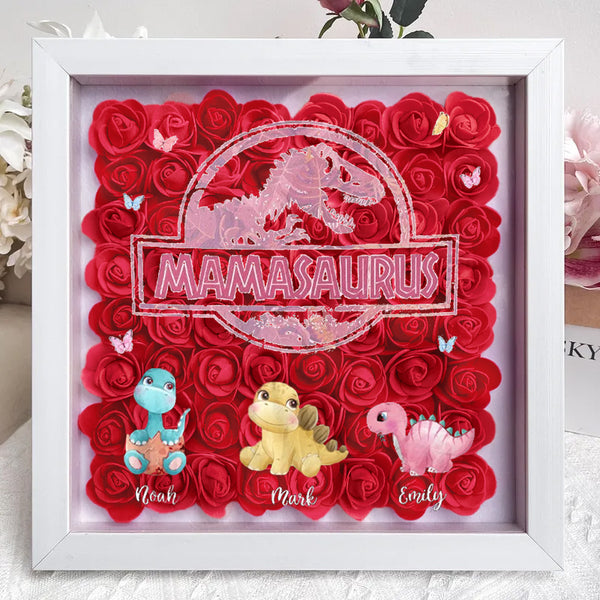 Ne plaisantez pas avec Mamasaurus, vous serez frappé par le Jurasskick - Boîte à fleurs personnalisée
