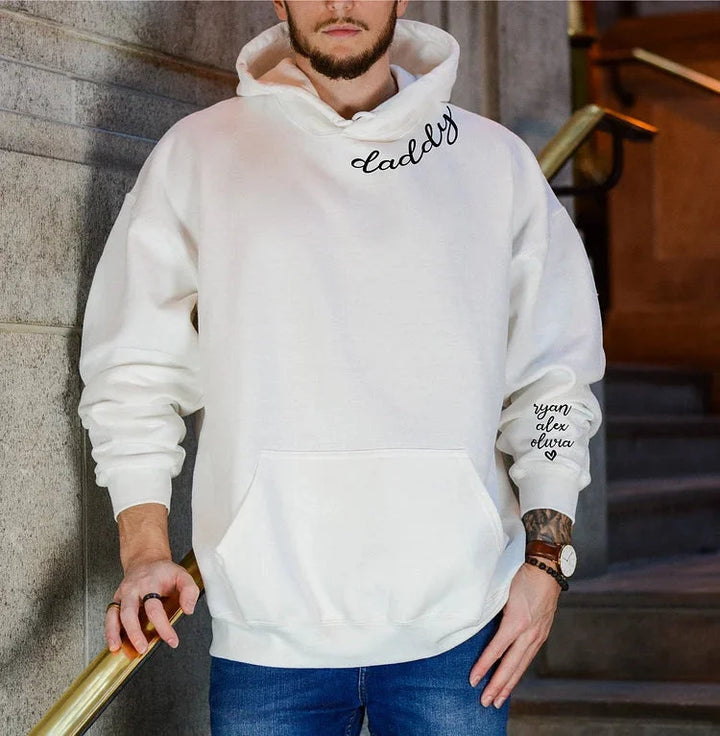 Sweat-shirt imprimé avec police personnalisée pour papa
