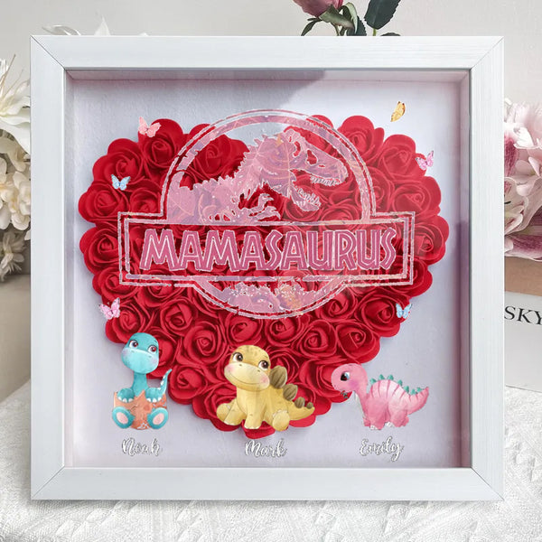 Ne plaisantez pas avec Mamasaurus, vous serez frappé par le Jurasskick - Boîte à fleurs personnalisée