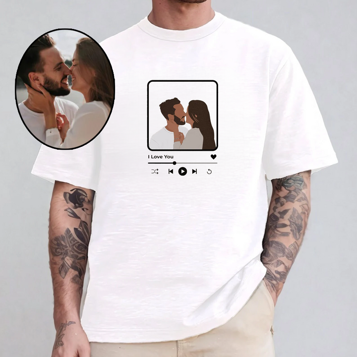 Sweat-shirt photo personnalisé-Tenue de couple