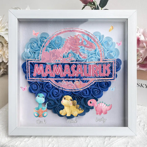Ne plaisantez pas avec Mamasaurus, vous serez frappé par le Jurasskick - Boîte à fleurs personnalisée