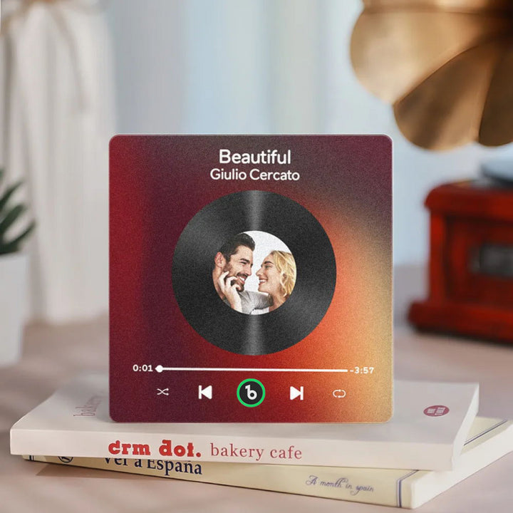 Aimants photo personnalisés pour réfrigérateur avec chansons