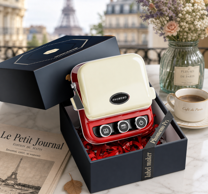 Imprimante à ruban Phomemo P15, étiqueteuse Bluetooth pour emballages cadeaux et applications professionnelles