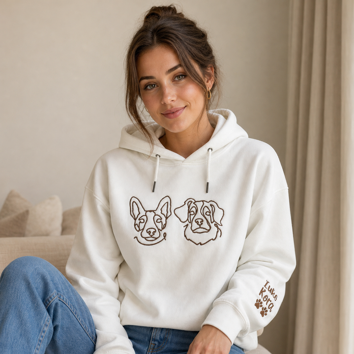 T-shirt ou Sweatshirt brodé personnalisé pour des animaux de compagnie