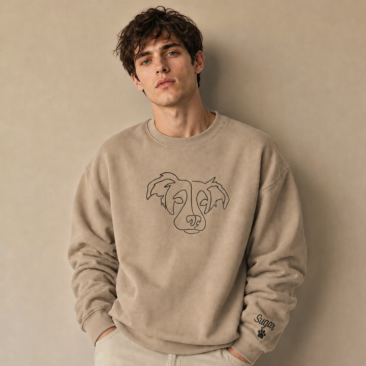 T-shirt ou Sweatshirt brodé personnalisé pour des animaux de compagnie
