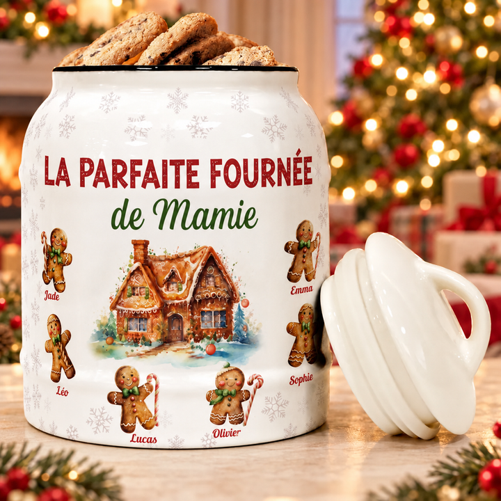 La fournée parfaite de grand-mère – Boîte à biscuits de Noël personnalisée