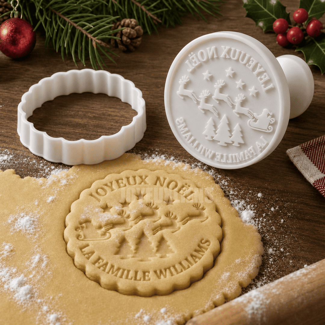 Tampons et emporte-pièces à biscuits — Joyeux Noël