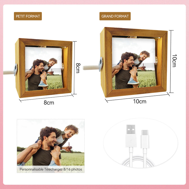 Boîte à Flipbook à Manivelle pour Maman – Souvenir Spécial et Personnalisé