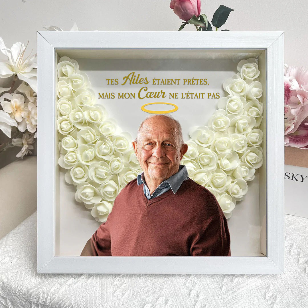 Cadeaux commémoratifs Vos ailes étaient prêtes - Boîte à fleurs photo personnalisée