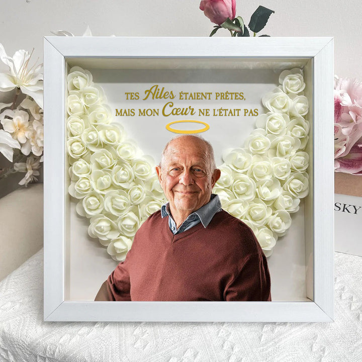 Cadeaux commémoratifs Vos ailes étaient prêtes - Boîte à fleurs photo personnalisée