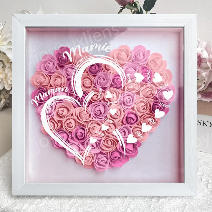 Première maman, maintenant grand-mère - Boîte à fleurs personnalisée