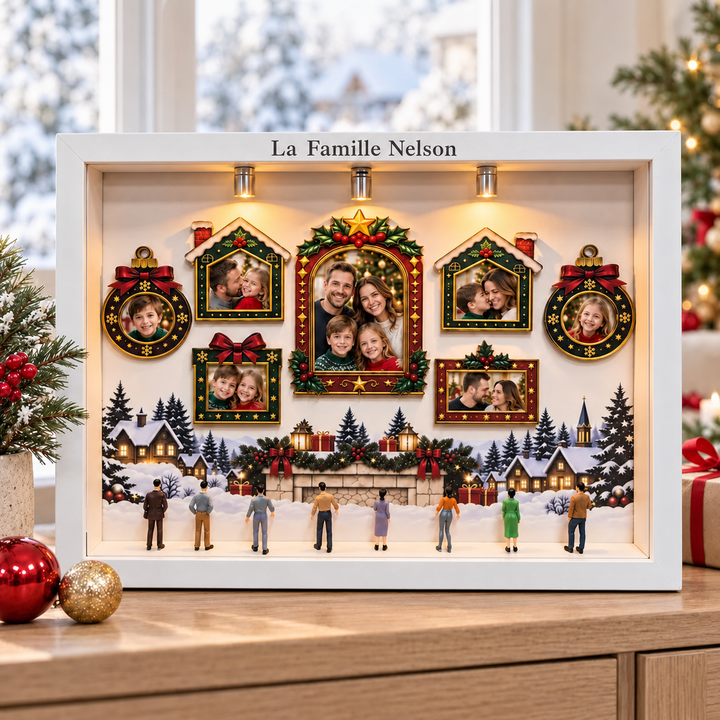Mini-musée en boîte pour Noël, à personnaliser soi-même avec éclairage – Cadeau de Noël
