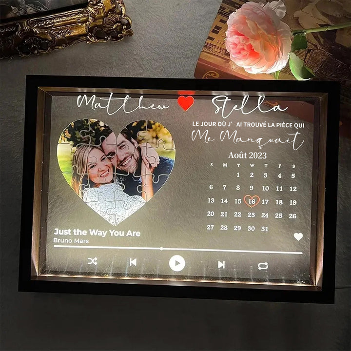 Le jour où j’ai trouvé ma pièce manquante-Boîte lumineuse personnalisée