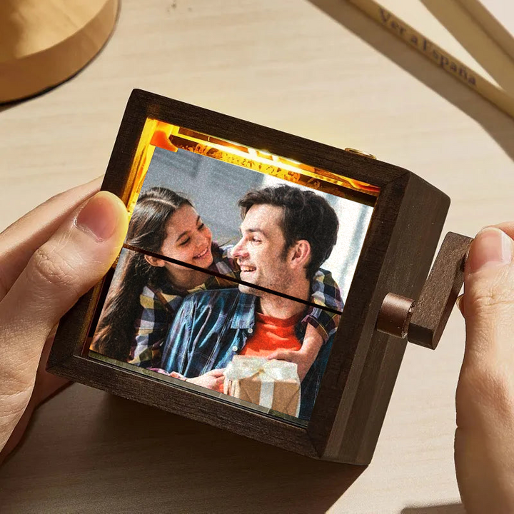Boîte à Flipbook à Manivelle pour Papa – Cadeau Personnalisé et Unique
