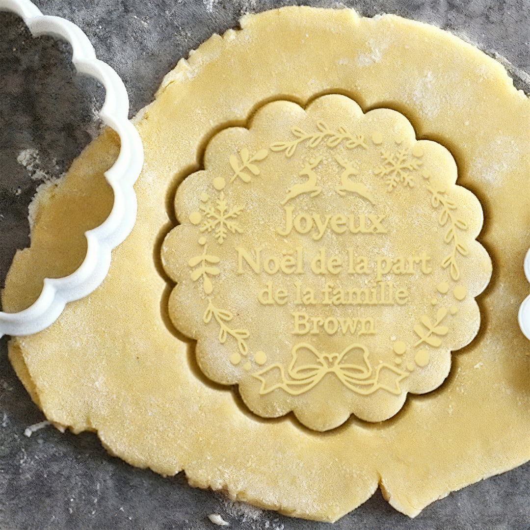 2025 Tampon à biscuits acrylique de Noël personnalisé