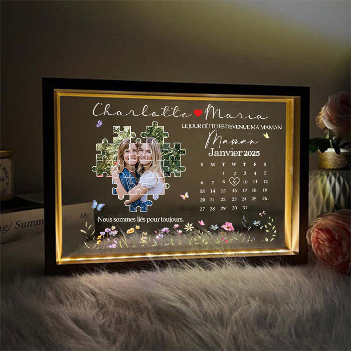 ⭐️Casse-tête photo personnalisé Le jour où tu es devenue ma mère