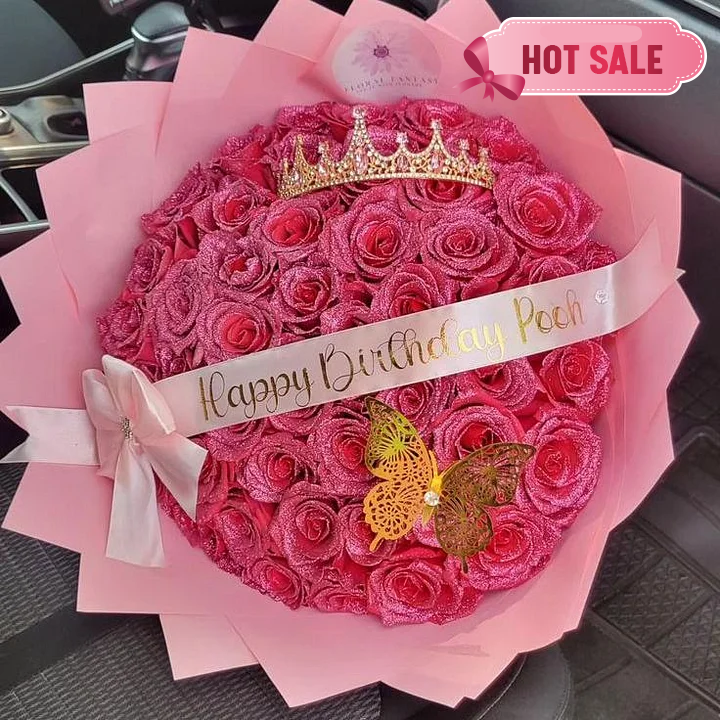 Bouquet de roses scintillantes - Cadeau d'anniversaire 🔥