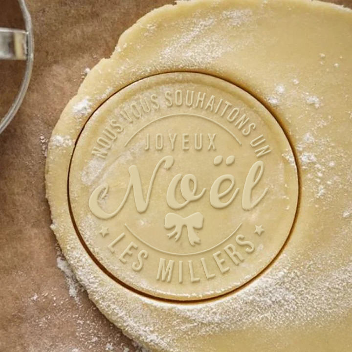 Tampon à biscuits acrylique de Noël personnalisé