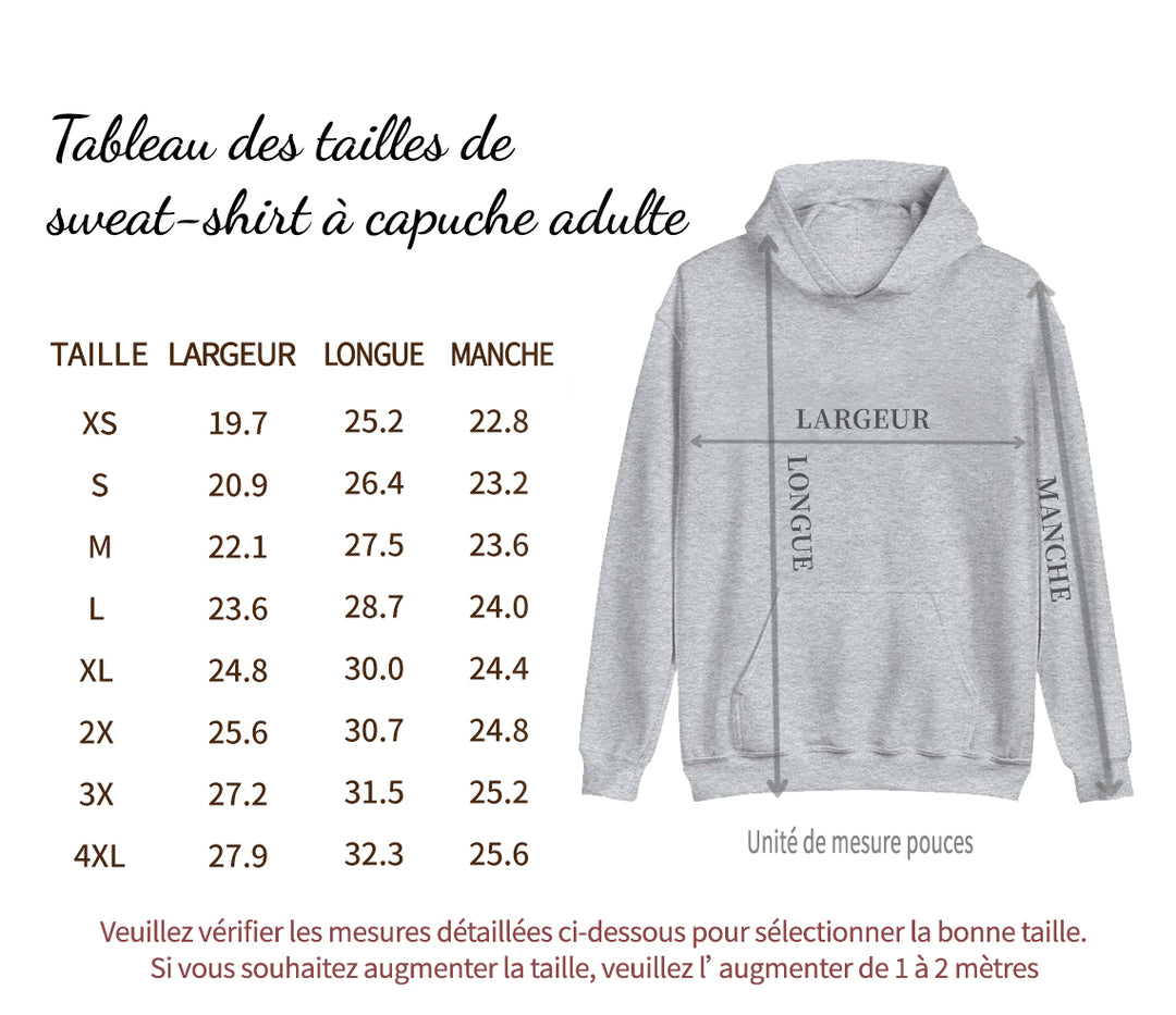 T-shirt/sweat à capuche imprimé personnalisé pour papa avec texte personnalisé