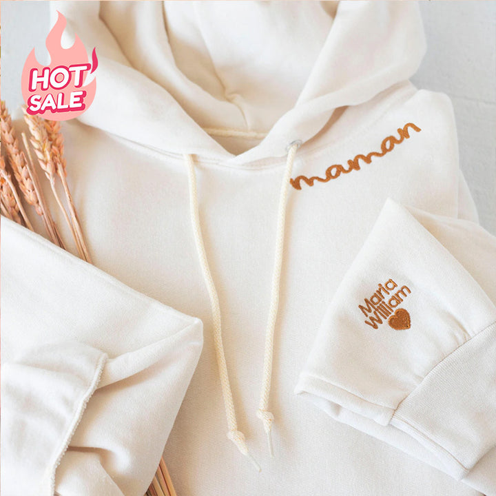 MAMAN Tshirt/Sweatshirt Brodé - Cadeau Parfait pour la Fête des Mères