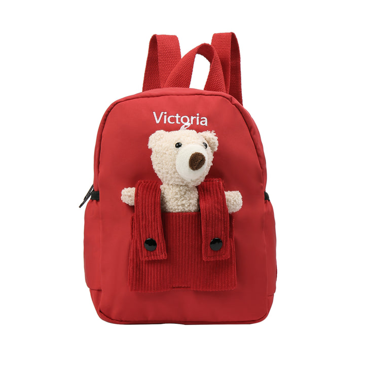 Cartable Sac à Dos Nounours pour Enfant 1 Prénom Personnalisé Sac maternelle