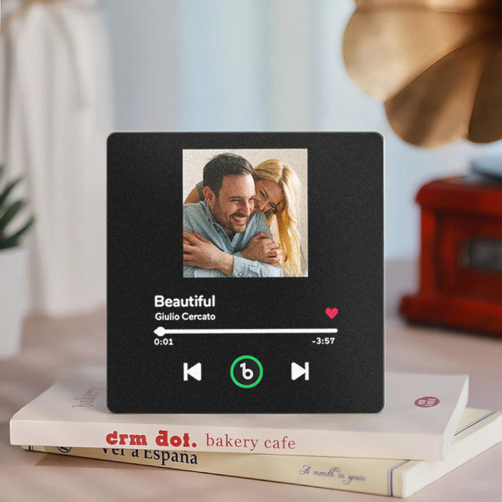 Aimants photo personnalisés pour réfrigérateur avec chansons