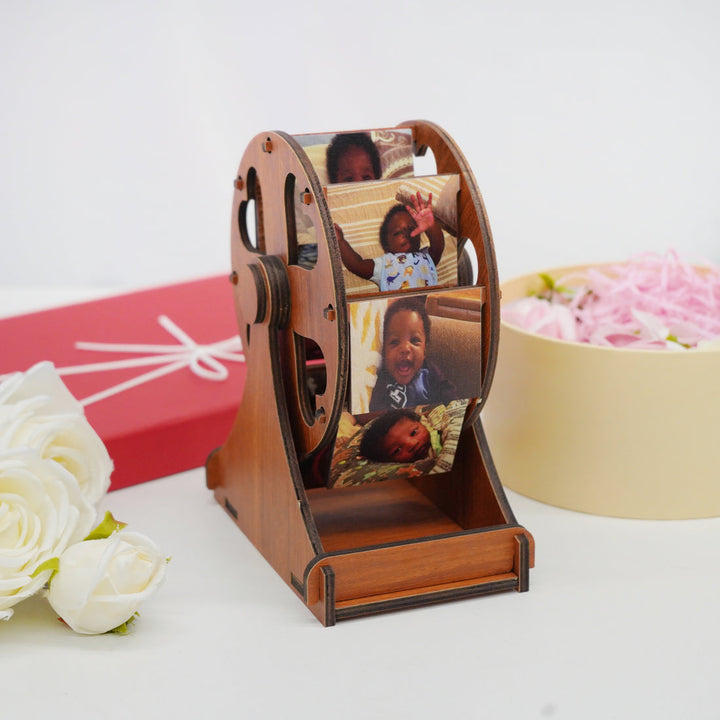 Cadeau photo de grande roue en bois, parfait pour la famille, les couples ou les cadeaux de vacances