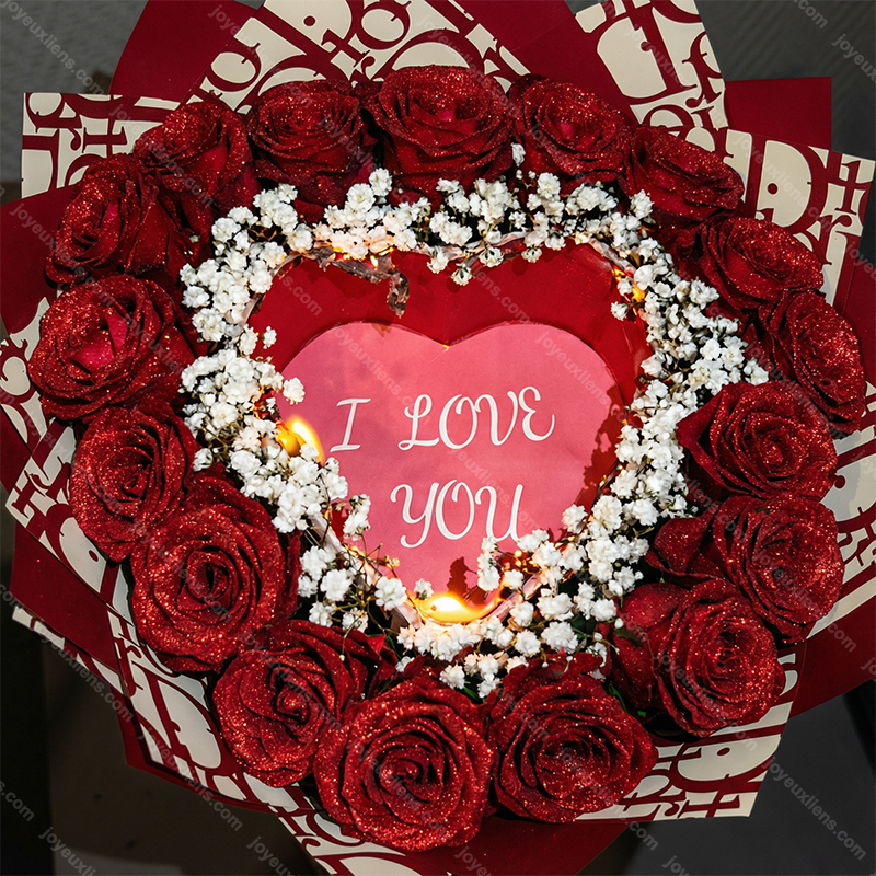 Roses scintillantes éternelles - Édition à brûler